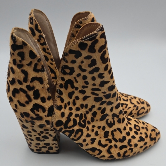 Steve Madden Shoes - Steve Madden Rockstar Cow Hair Leopard Booties Size 9.5  Excellent Condition